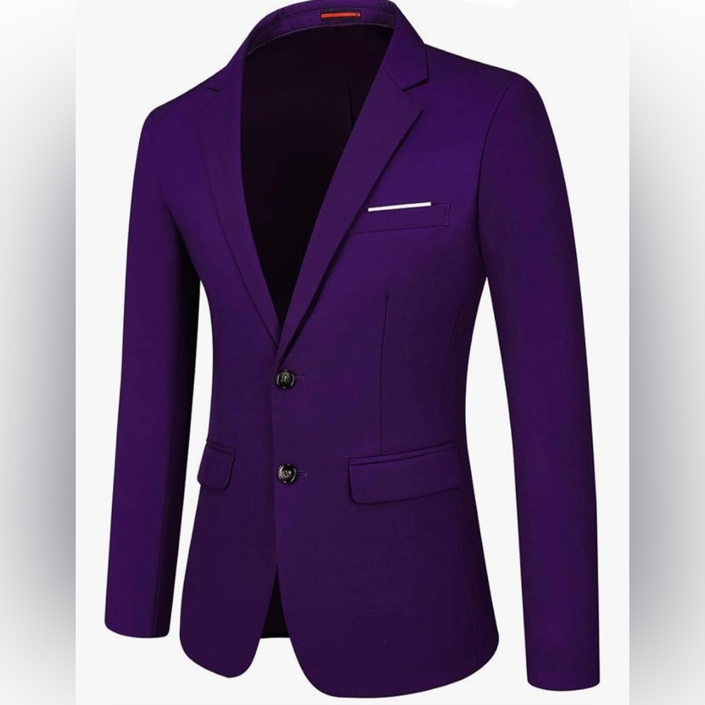 Size L Men's Sport Coats & Blazers Slim Fit Suit Jacket